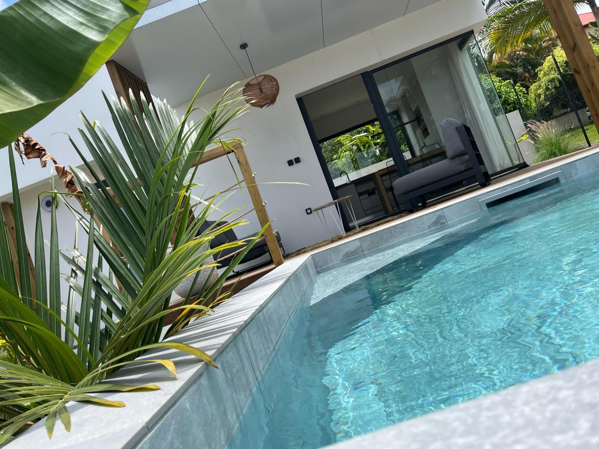L'Empreinte-Oasis De Serenite Au Coeur D'Un Jardin Tropical เลอ ตอมปง ภายนอก รูปภาพ